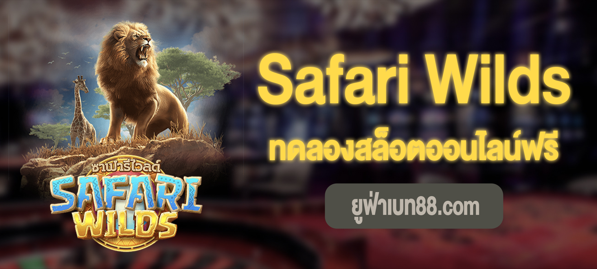 Safari Wilds สล็อตซาฟารีไวล์ดทดลองเล่นฟรี