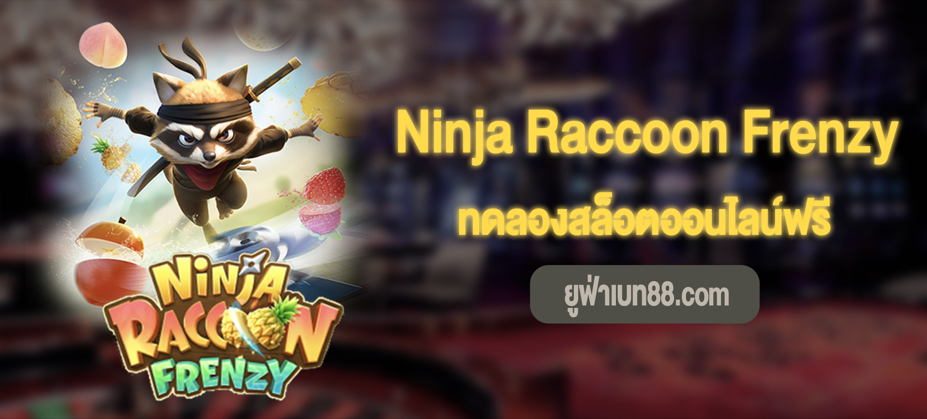 Ninja Raccoon Frenzy สล็อตนินจาแรคคูณทดลองเล่นฟรี